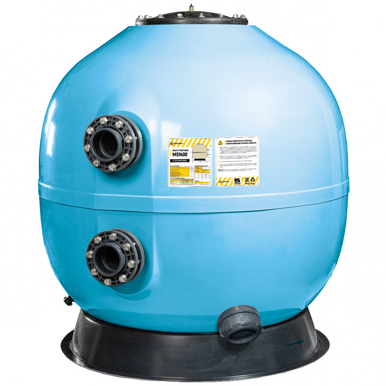 Фильтр озон. AquaViva MS1400 (77м³/ч, 1400 мм, 2340 кг, 110 мм, 2,5Бар, 1м засыпка)+люк д/выгрузки