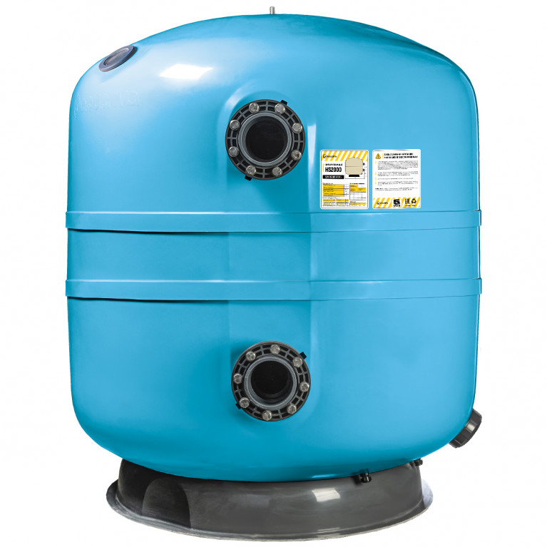 Фильтр AquaViva HS2000 (157м³/ч, 2000мм, 6732кг, 140мм, 2,5Бар,1,2м засып.)+люк д/выгрузки и см/окно