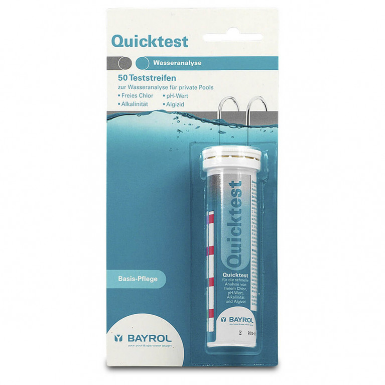 Квиктестер для измерения Bayrol (Ph, Cl, Alkalinity, Algaecide), упаковка 50 полосок